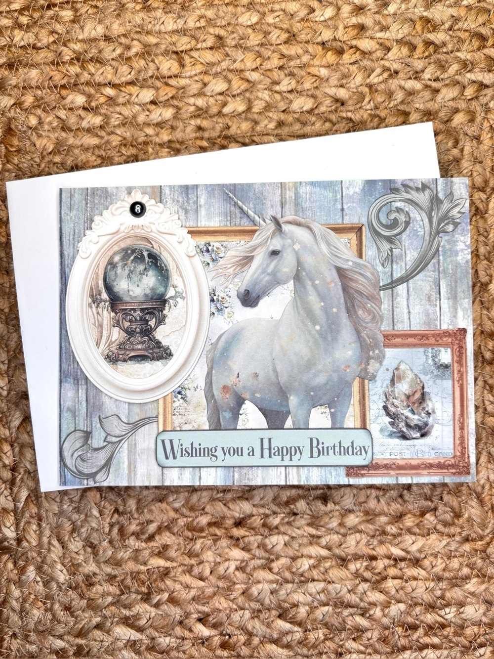 Handmade Unicorn Birthday Greeting Card